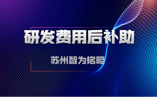 研发投入后补助