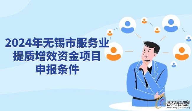 2024年无锡市服务业提质增效资金项目咨询条件