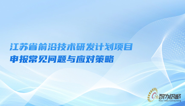 江苏省前沿技术研发计划项目咨询常见问题与应对策略